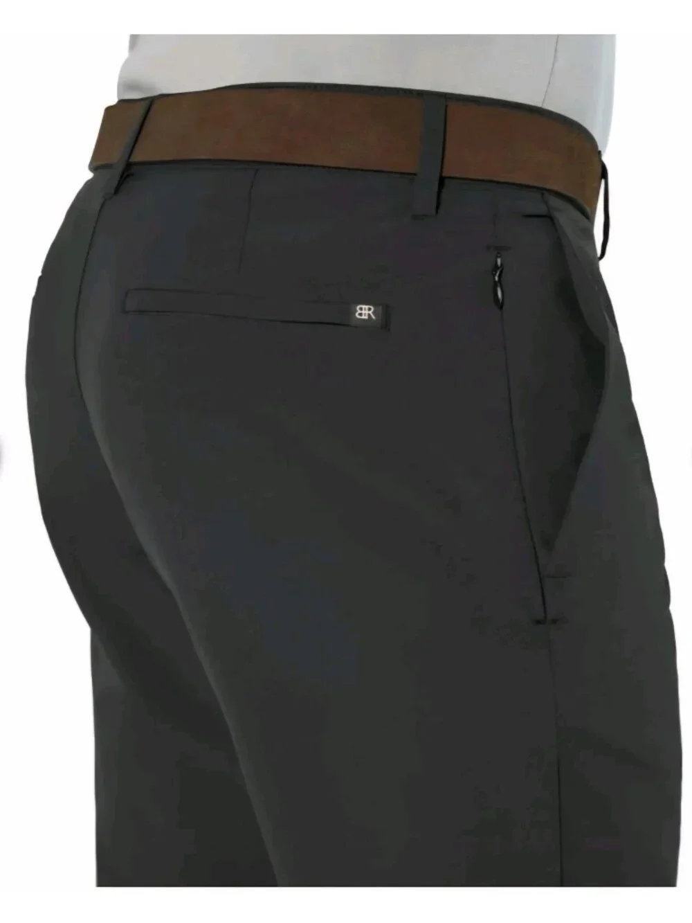 Banana Republic Flat Front Lightweight Pant Men's 34 x 30 Black Color